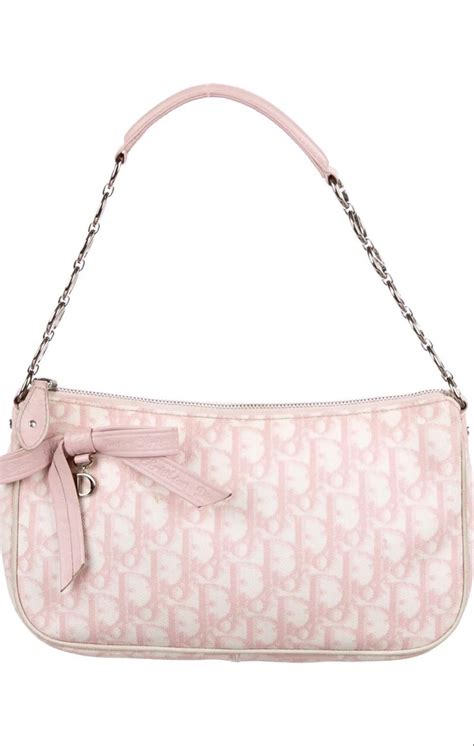 dior pink crossbody bag|authentic christian Dior shoulder bag.